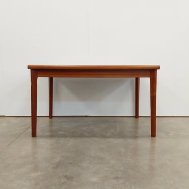 Vintage Danish Modern Teak Extendable Dining Table 