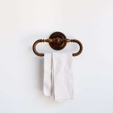 Vintage Bamboo Towel Rack
