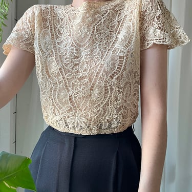 1920s Handmade Lace Blouse