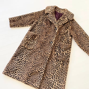 1970s Leopard Print Fur Coat 