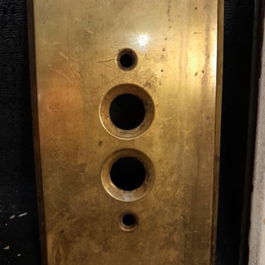 Brass 1 Gang Push Button Light Switch Cover 2.75 x 4.5