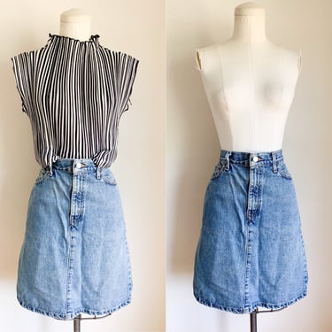 Vintage 1990s Levis Denim Skirt / 31" waist 