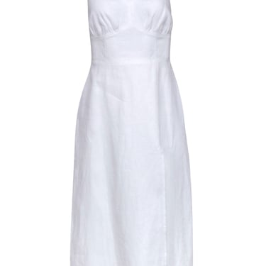 Reformation - White Linen Sleeveless "Seaside" Dress Sz 4