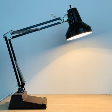 Vintage Mid Century Modern Brown Adjustable Desk Lamp by LEDU 