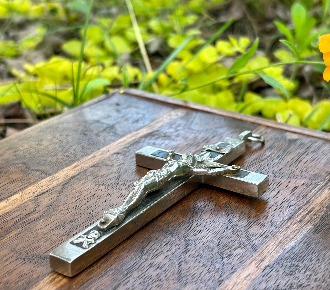 Antique Crucifix Cross Religious Relic Catholic Catholicism