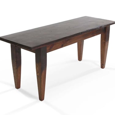 Handmade 6 ft Provincial Pine Tapered Legs Dining Farm Table