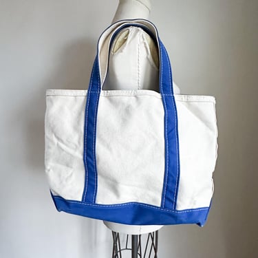 Vintage 1980s Blue and White Boat and Tote Bag 