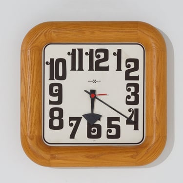 MCM Wooden Clock 