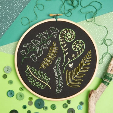 Forest Ferns Embroidery Kit