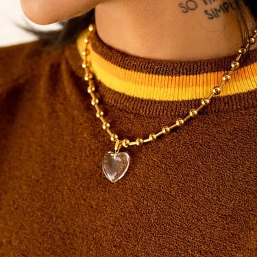 Die Heart Necklace- yellow gold