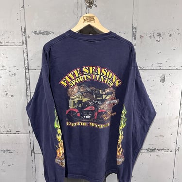 HARLEY DAVIDSON ロンT HONDURAS製 XL Harley Davidson T-shirt Roatan Honduras Lizard Biker Legendary