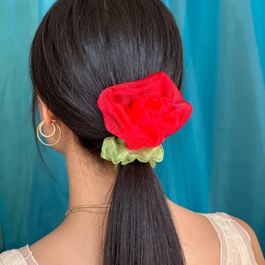 Cabbage Rose Scrunchie