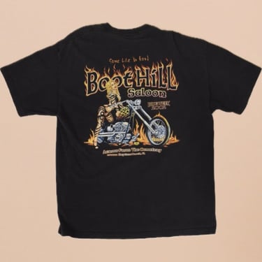 Black 2002 Boot Hill Saloon Bike Week Tee, XL/1X