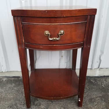 Vintage Side Table with Drawer and Shelf