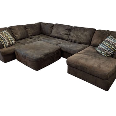 Brown 6pc Modular Sectional