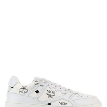 Mcm Men Printed Canvas Terrain Sneakers