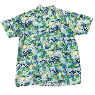 (XL) Palm Tree Hawaii Silkyway Hawaiian Shirt 062922 RK
