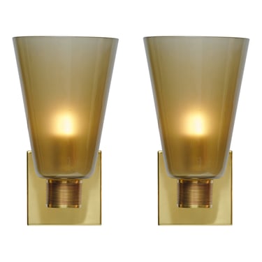 Murano Glass Cone Sconces