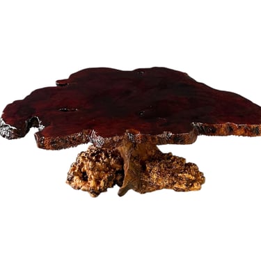 1960-70's Vintage California Redwood Burl Table Mid Century