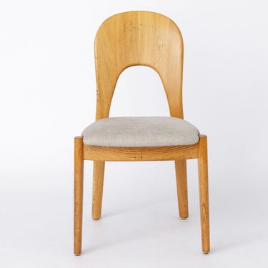 1 of 2 Niels Koefoed Chairs Oak 1970s Danish Vintage 