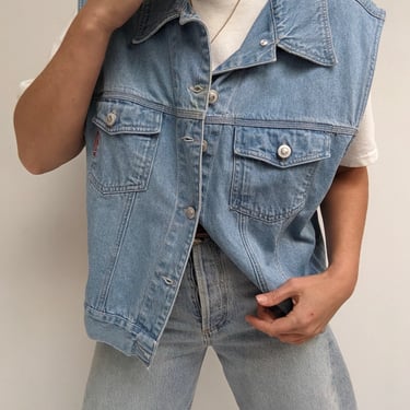 Vintage Blue Denim Vest