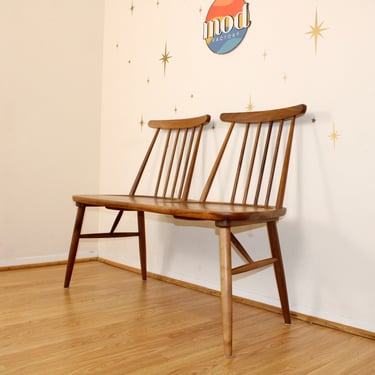 Contemporary Solid Walnut Bench/Settee