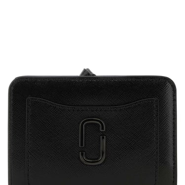 Marc Jacobs Women Black Leather Mini The Utility Snapshot Dtm Wallet