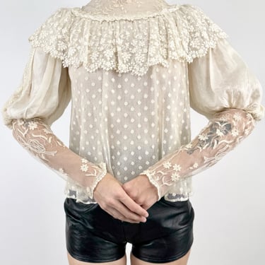 Milk and Honey Edwardian Silk Blouse