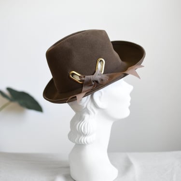 1960s Adolfo Realities Wool Hat 