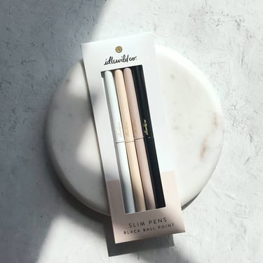 Neutral Matte Slim Pen, Set of Four