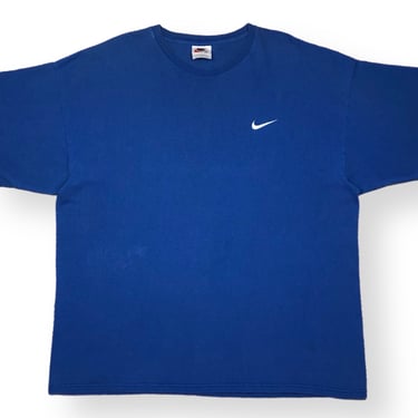 Vintage 90s Nike Side Swoosh Embroidered Made in USA T-Shirt Size XXL 