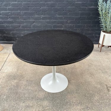 Mid-Century Modern Tulip Style Dining Table with Stone Top, c.1960’s 