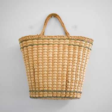 Vintage Straw Tote Bag 