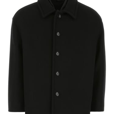 Valentino Garavani Man Black Wool Blend Coat