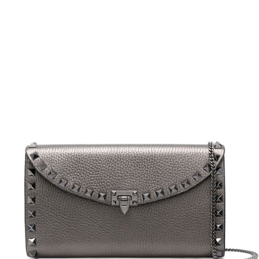 Valentino Garavani Women Leather Rockstud Mini Bag With Strap