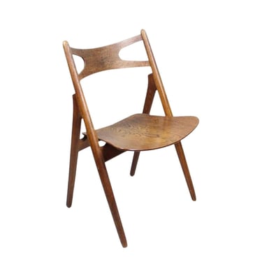 1950s Danish Mid-Century Modern Hans J. Wegner Sawbuck Ch29 Chair 
