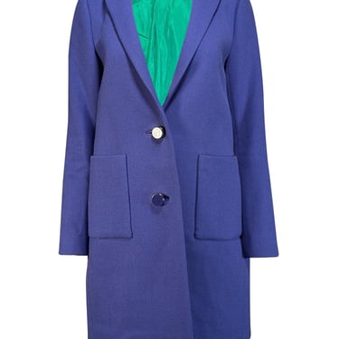 Kate Spade - Blue Wool Blend Coat Sz 4