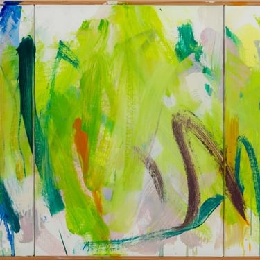Robert O'Meara Abstract Composition Triptych Oil