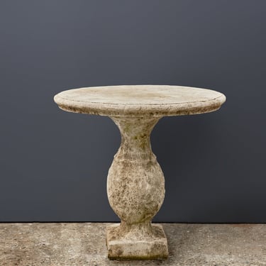 French Oval Carved Limestone Garden Table