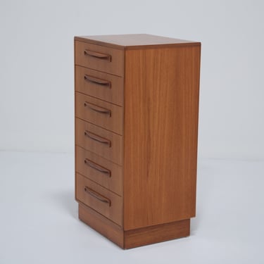 Vintage Teak 6 Drawer Tallboy “Fresco” By G-Plan Furniture, 1960s.