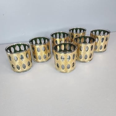 Set of 7 Culver Pisa Glasses 