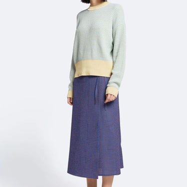 Kloke Dusk Knit Sweater - Yellow Check