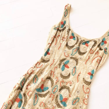1960s Embellished Wiggle Dress 