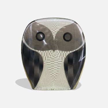 Abraham Palatnik Lucite Optic Art Owl Sculpture