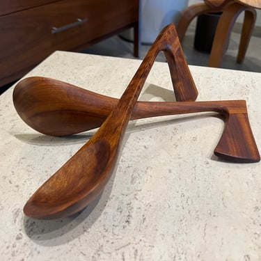 Dansk “Rare woods” Viking salad tongs