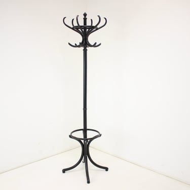 Floor Black Hanger Ton / Thonet 1980s, Czechoslovakia / Mid-century / 