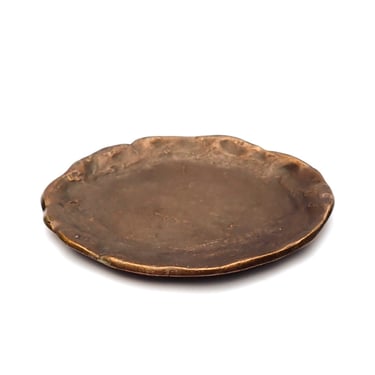 Vintage German Bronze Plate Or Catch-All