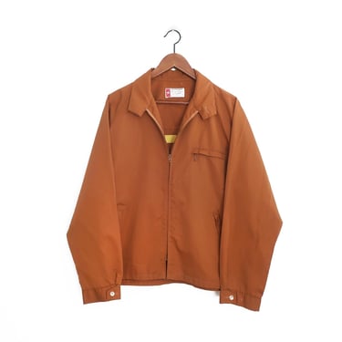 vintage jacket / 60s Harrington jacket / 1960s Puritan Gary Player Harrington cinnamon jacket golf jacket Large 
