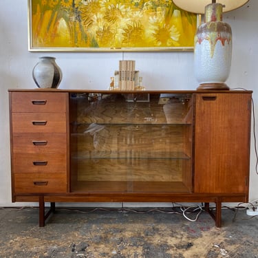 Mid Century Teak Cabinet with Drawers by Turnidge