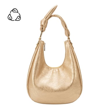 Lilie Gold Recycled Vegan Shoulder Bag